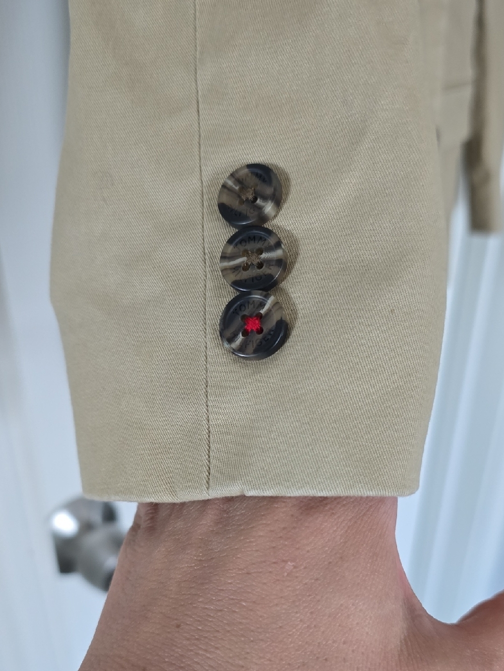 Tommy Hilfiger Boys Khaki Cotton Blazer Jacket Size 12 2 Button Formal - Picture 3 of 9